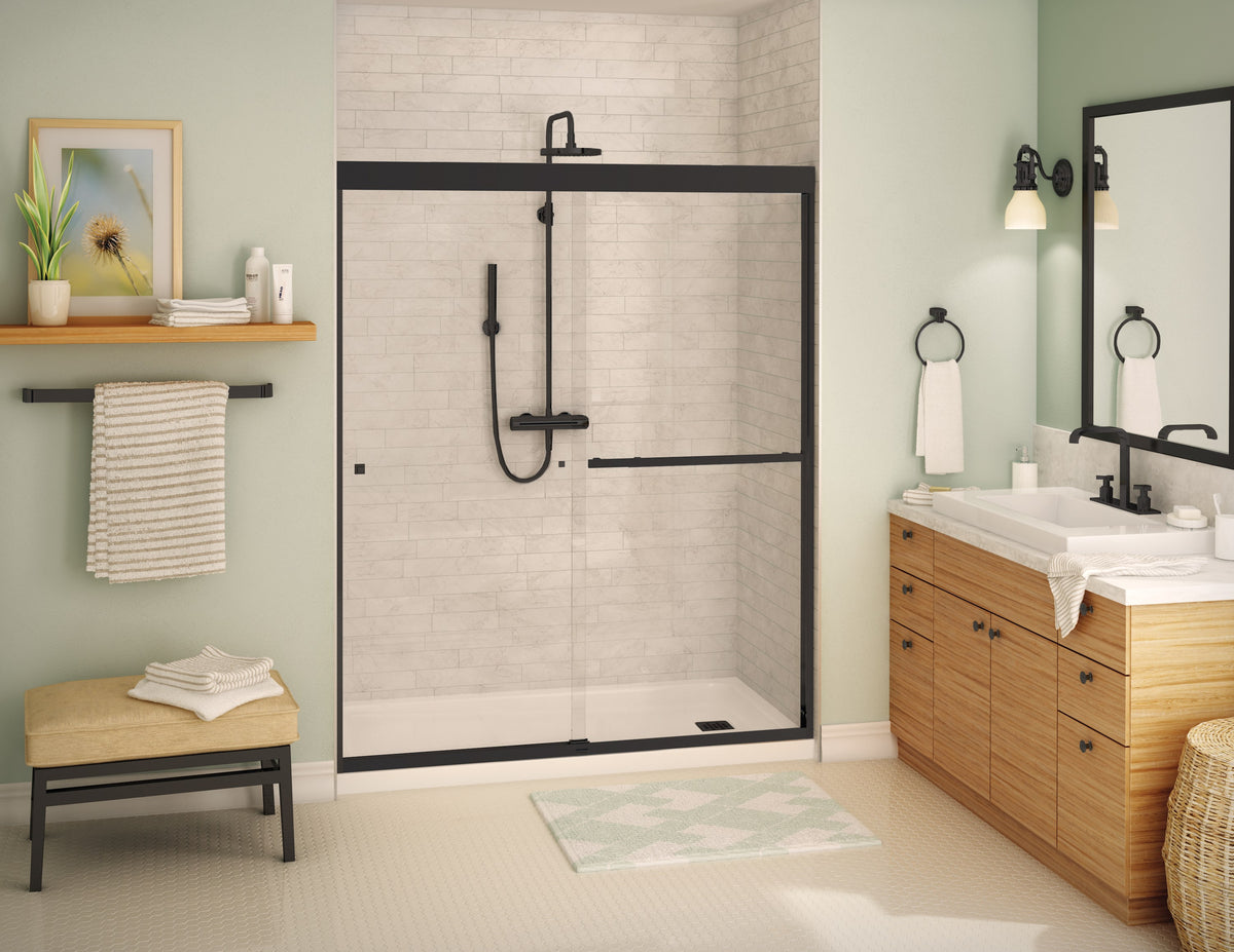 Maax Aura SC 55-59 x 71 in 8mm Sliding Shower Door for Alcove Installation - image 9