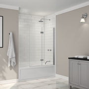 Maax Axial Access 42 x 56 in 6 mm Pivot Tub Screen for Alcove Installation