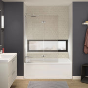 Maax Axial Duo 42 x 58 in 8 mm Pivot Tub Screen for Alcove Installation