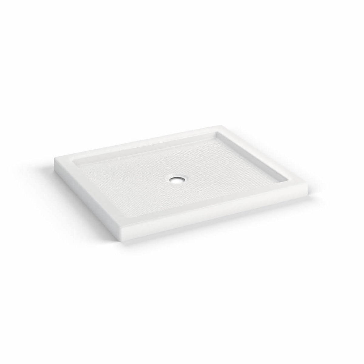 Maax B3Round 4236 Acrylic Shower Base in White with Anti-slip Bottom with Center Drain - image 6