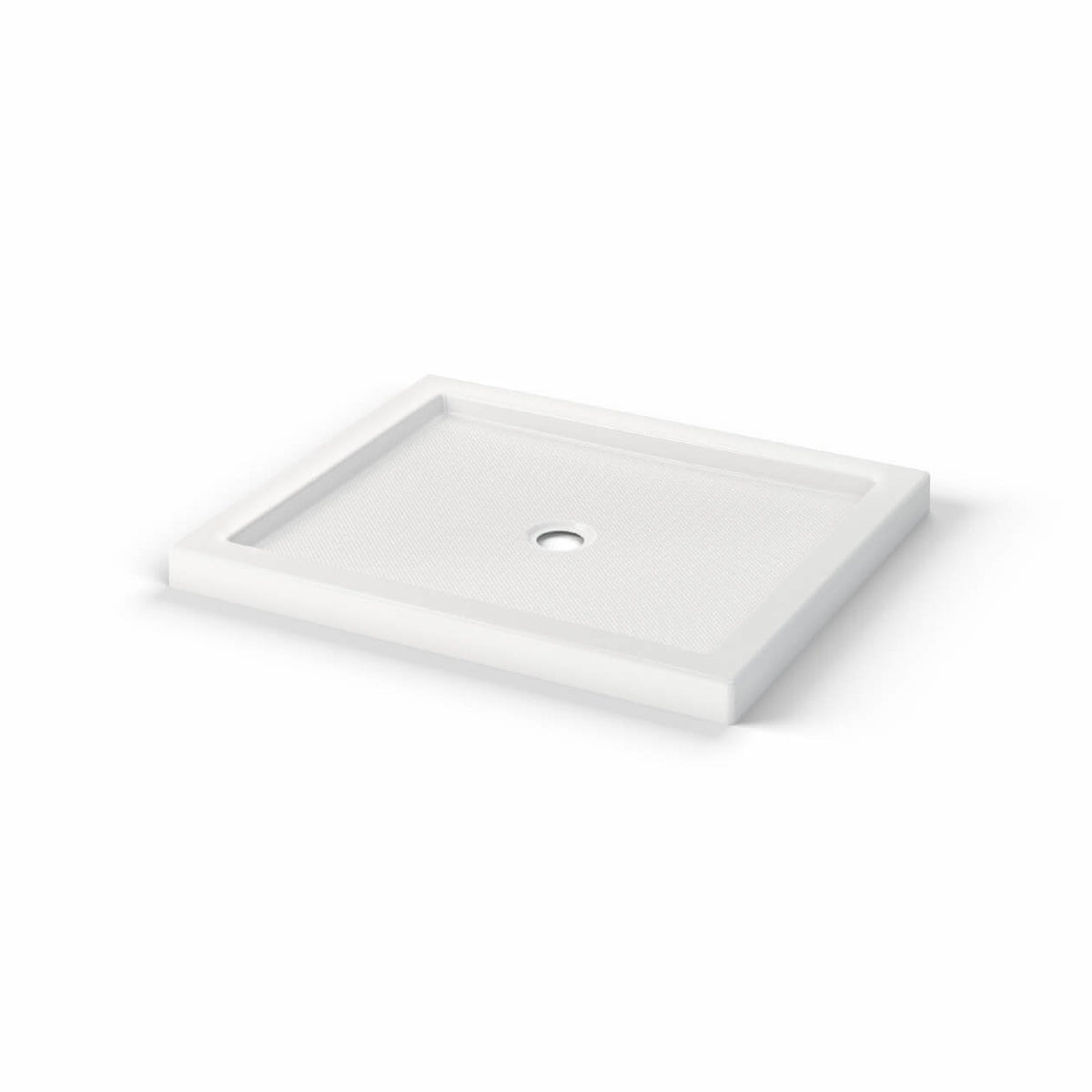Maax B3Round 4236 Acrylic Shower Base in White with Anti-slip Bottom with Center Drain - image 9