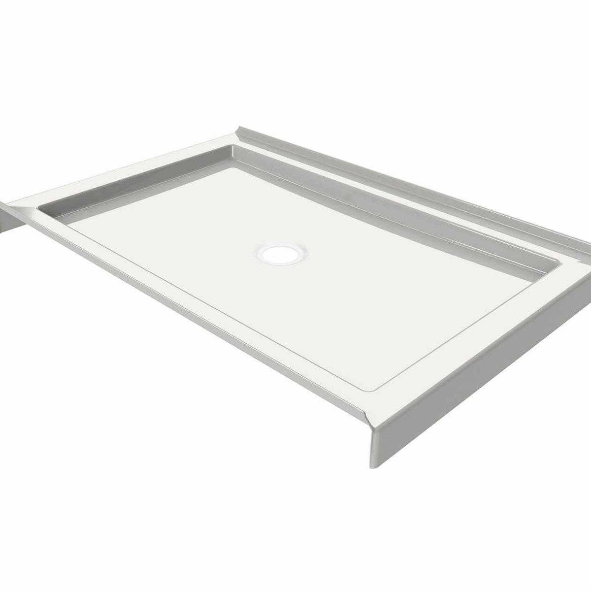 Maax B3Round 4834 Acrylic Shower Base in White with Center Drain - image 14