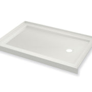 Maax B3Round 6034 Acrylic Shower Base in White with Anti-slip Bottom