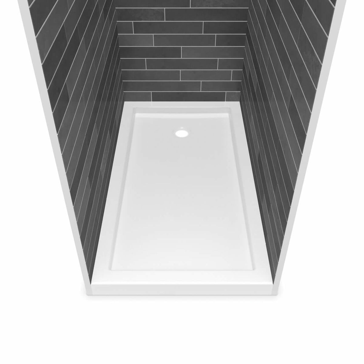 Maax B3Round 6036 Acrylic Shower Base in White - image 16