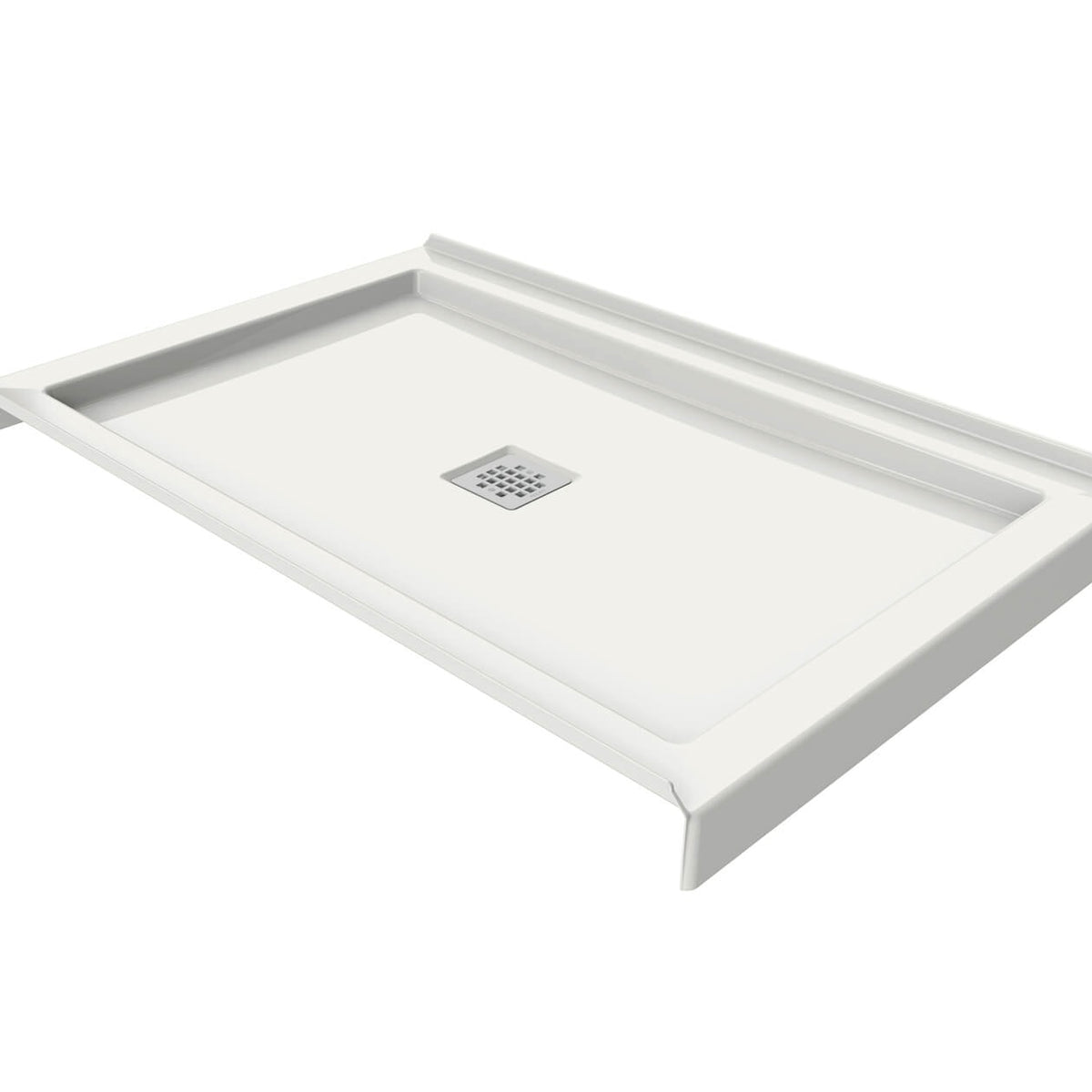 Maax B3Square 4832 Acrylic Shower Base in White with Center Drain - image 18