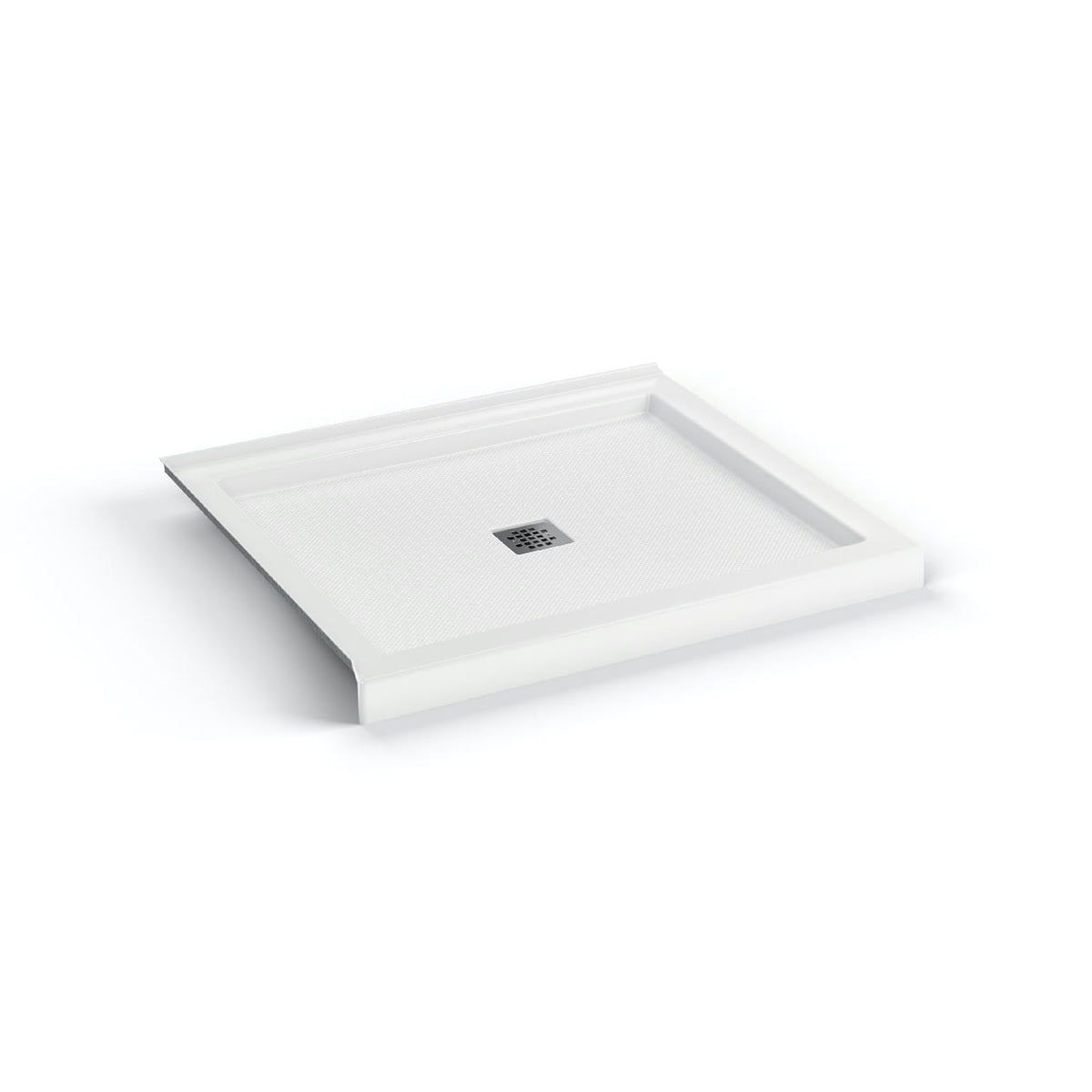 Maax B3Square 4832 Acrylic Shower Base in White with Center Drain - image 25