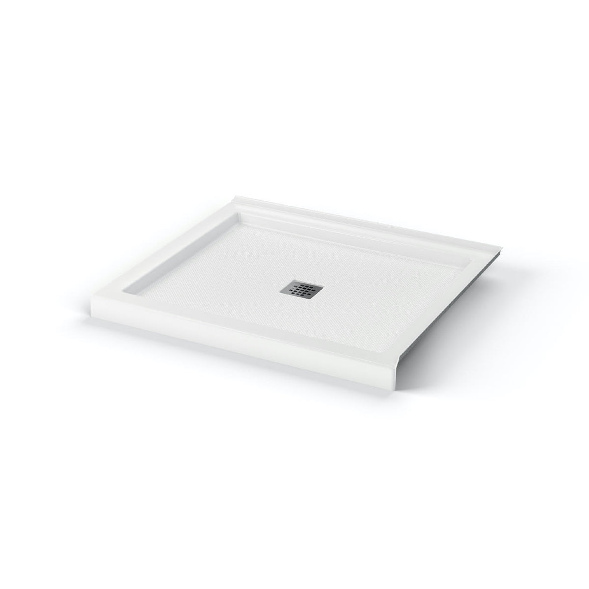 Maax B3Square 4832 Acrylic Shower Base in White with Center Drain - image 28