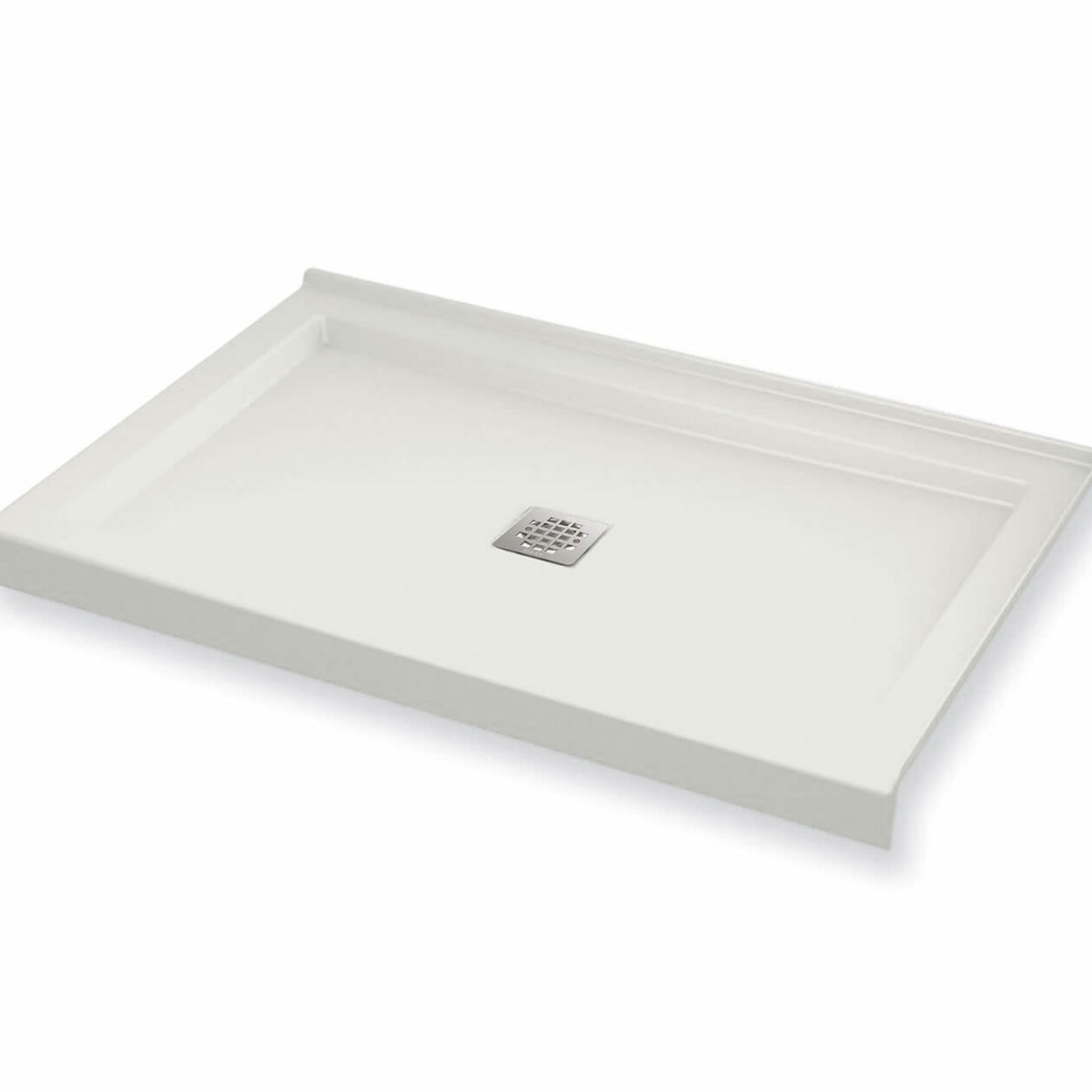 Maax B3Square 4834 Acrylic Shower Base in White with Center Drain - image 10