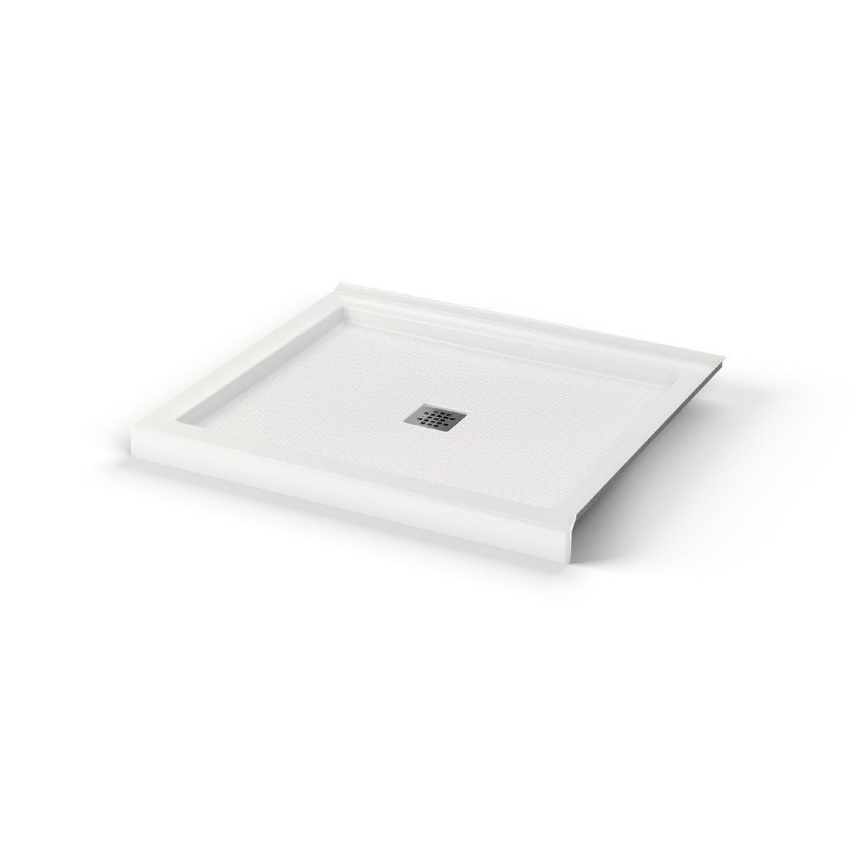 Maax B3Square 4842 Acrylic Shower Base in White with Anti-slip Bottom with Center Drain - image 11