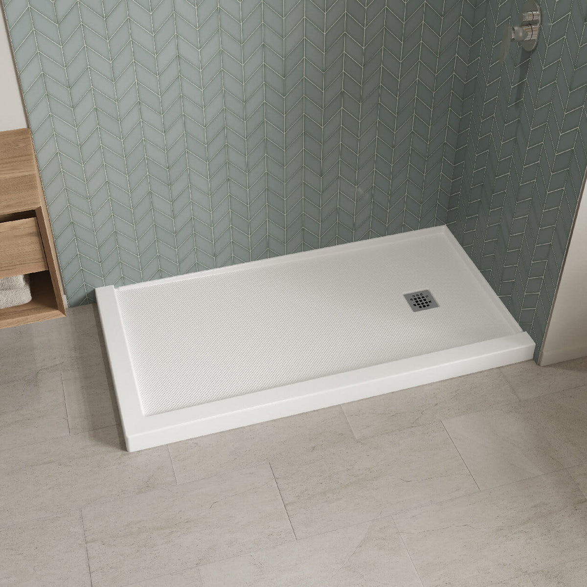 Maax B3Square 6030 Acrylic Shower Base in White - image 22