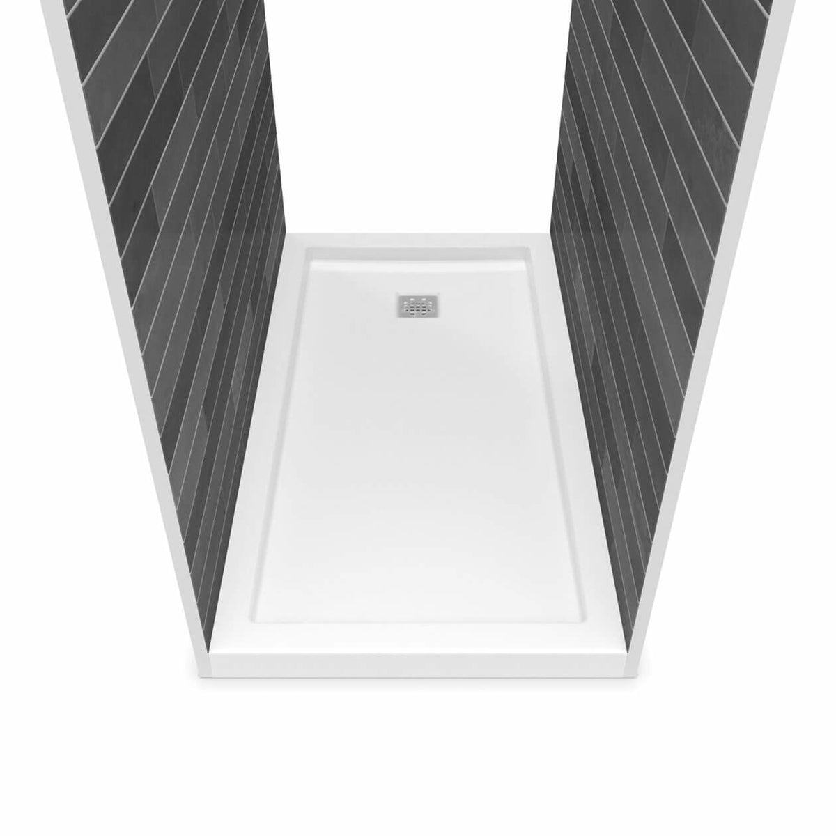 Maax B3Square 6036 Acrylic Shower Base in White - image 25