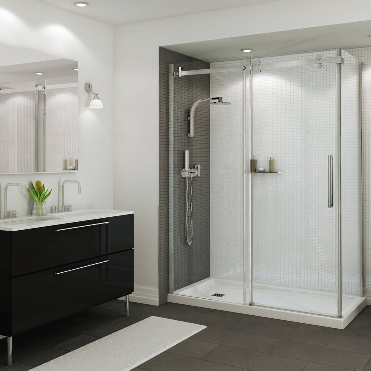 Maax B3Square 6036 Acrylic Shower Base in White - image 6