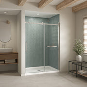 Maax B3Square 6042 Acrylic Shower Base in White with Center Drain