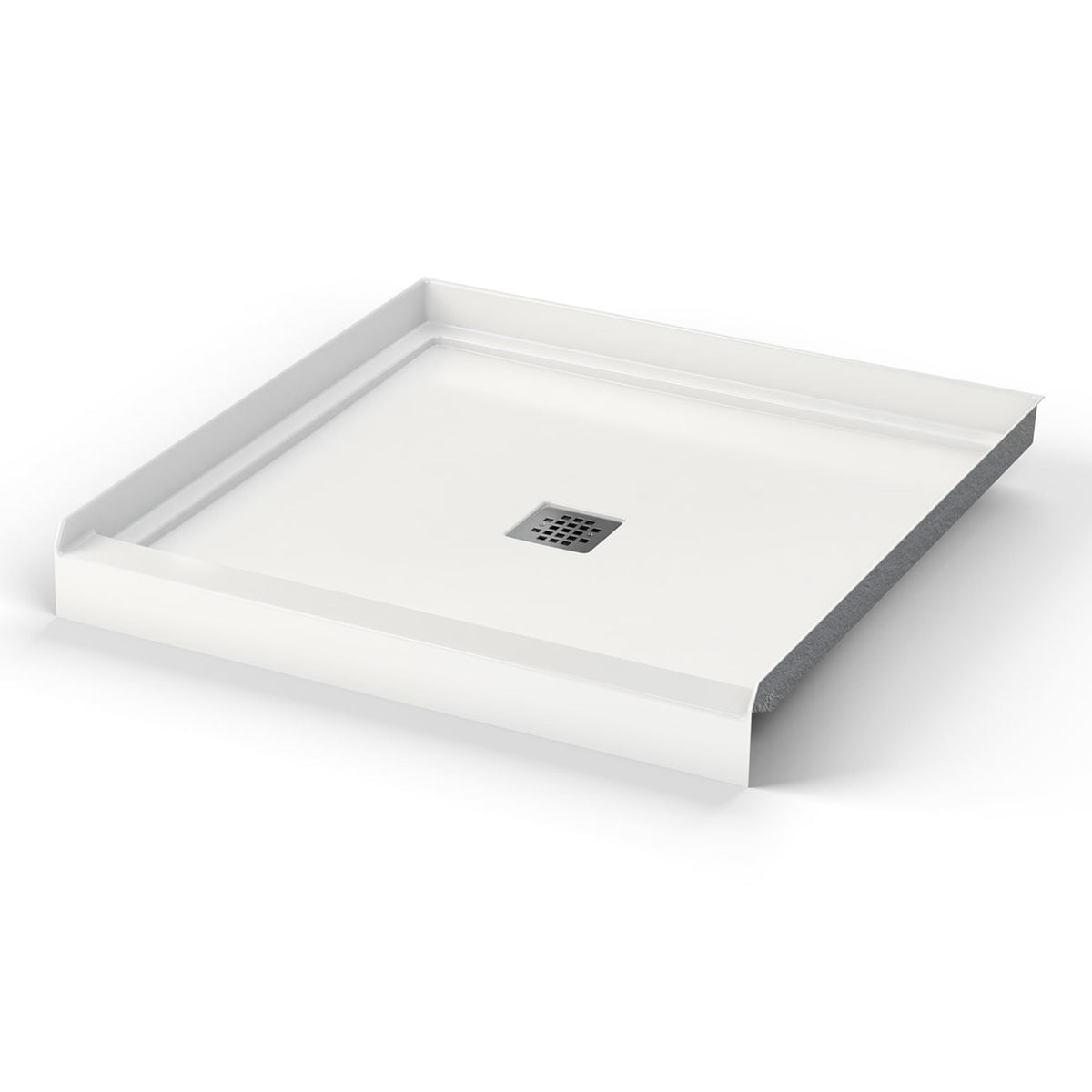 Maax B3X 3636 Acrylic Alcove Shower Base with Center Drain in White - image 3