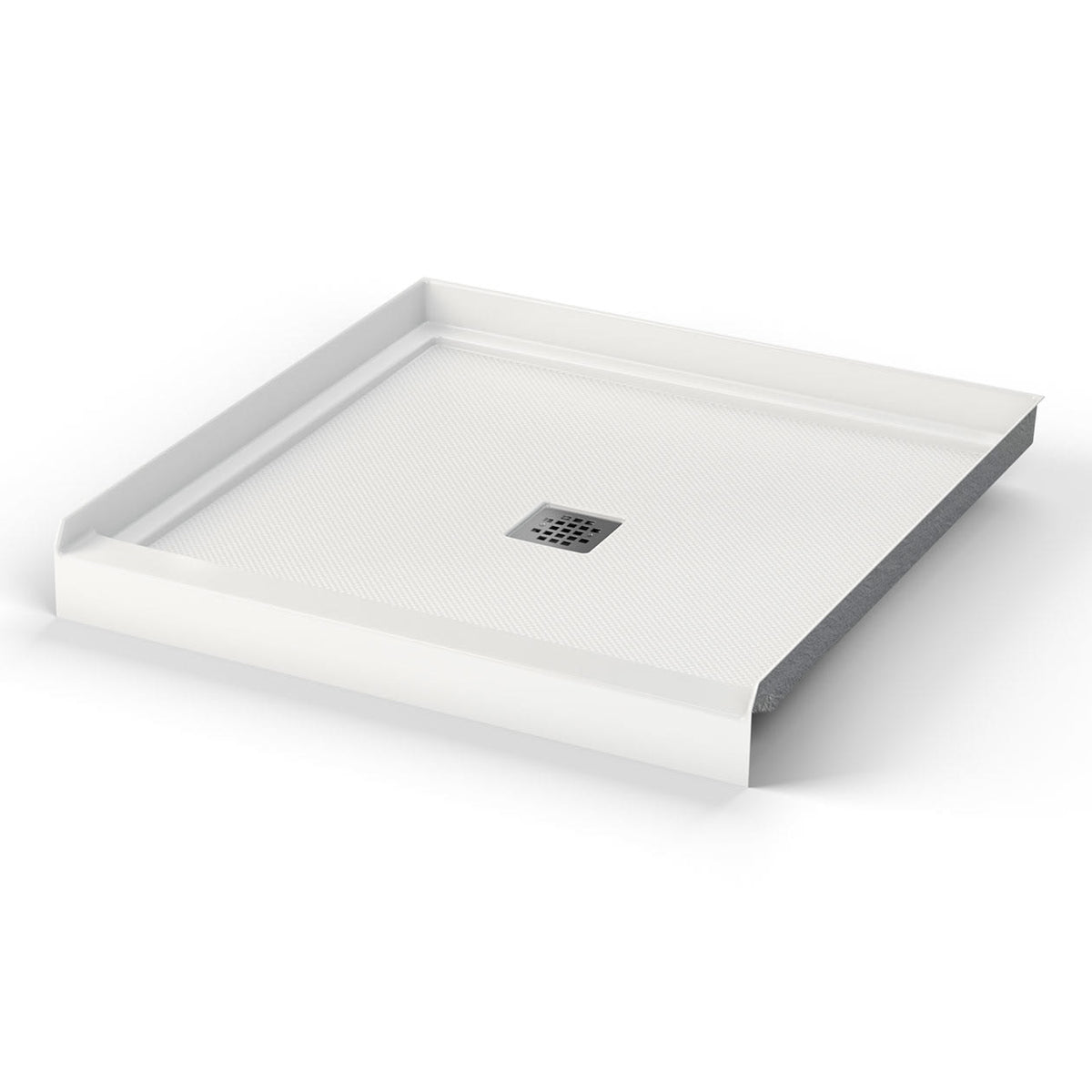 Maax B3X 3636 Acrylic Alcove Shower Base with Center Drain in White - image 8