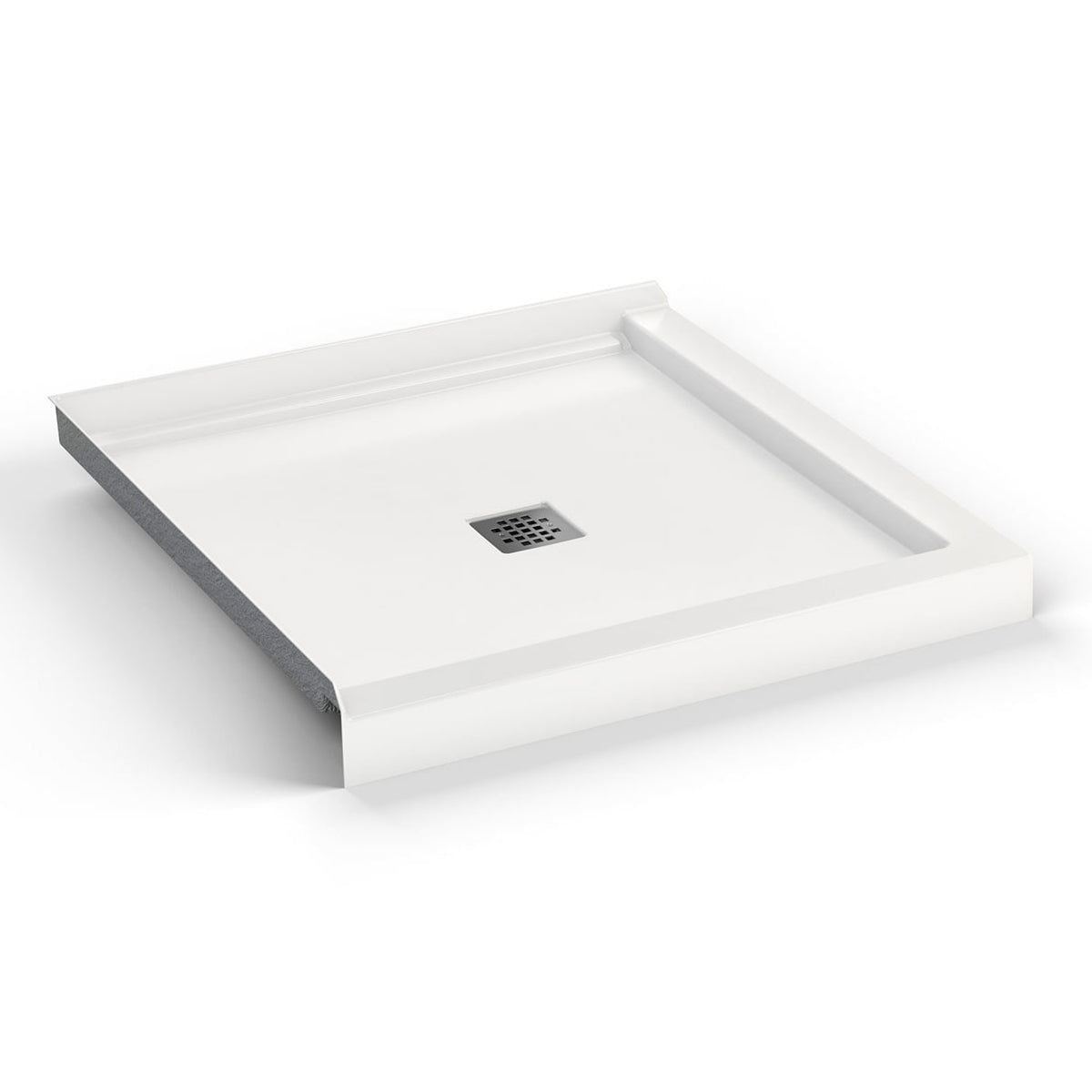 Maax B3X 3636 Acrylic Corner Left or Right Shower Base with Center Drain in White - image 5