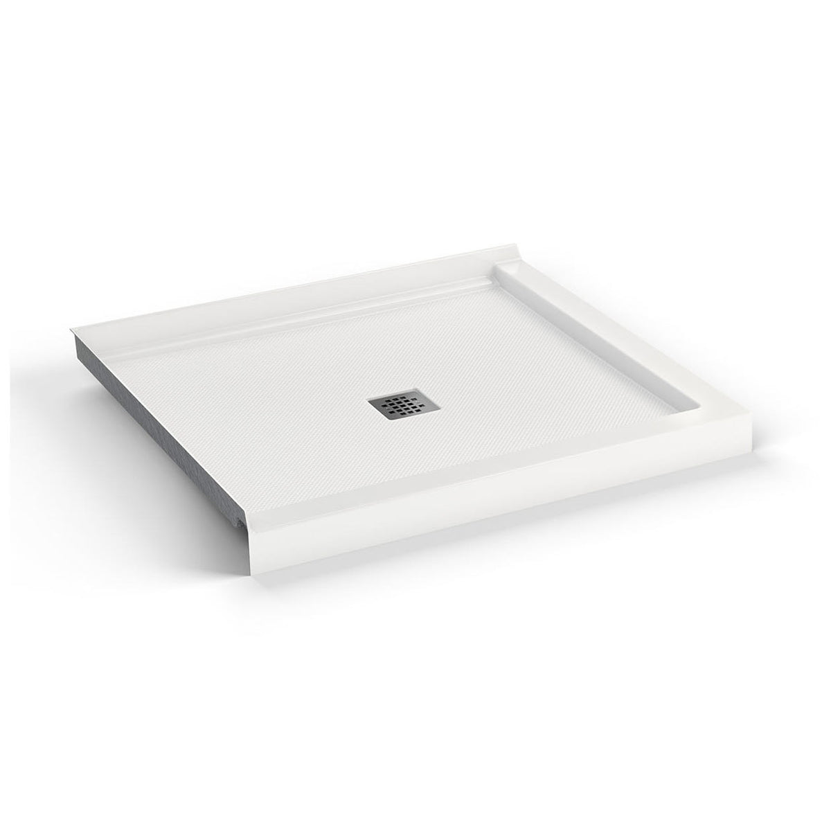 Maax B3X 4236 Acrylic Corner Left Shower Base with Center Drain in White - image 8