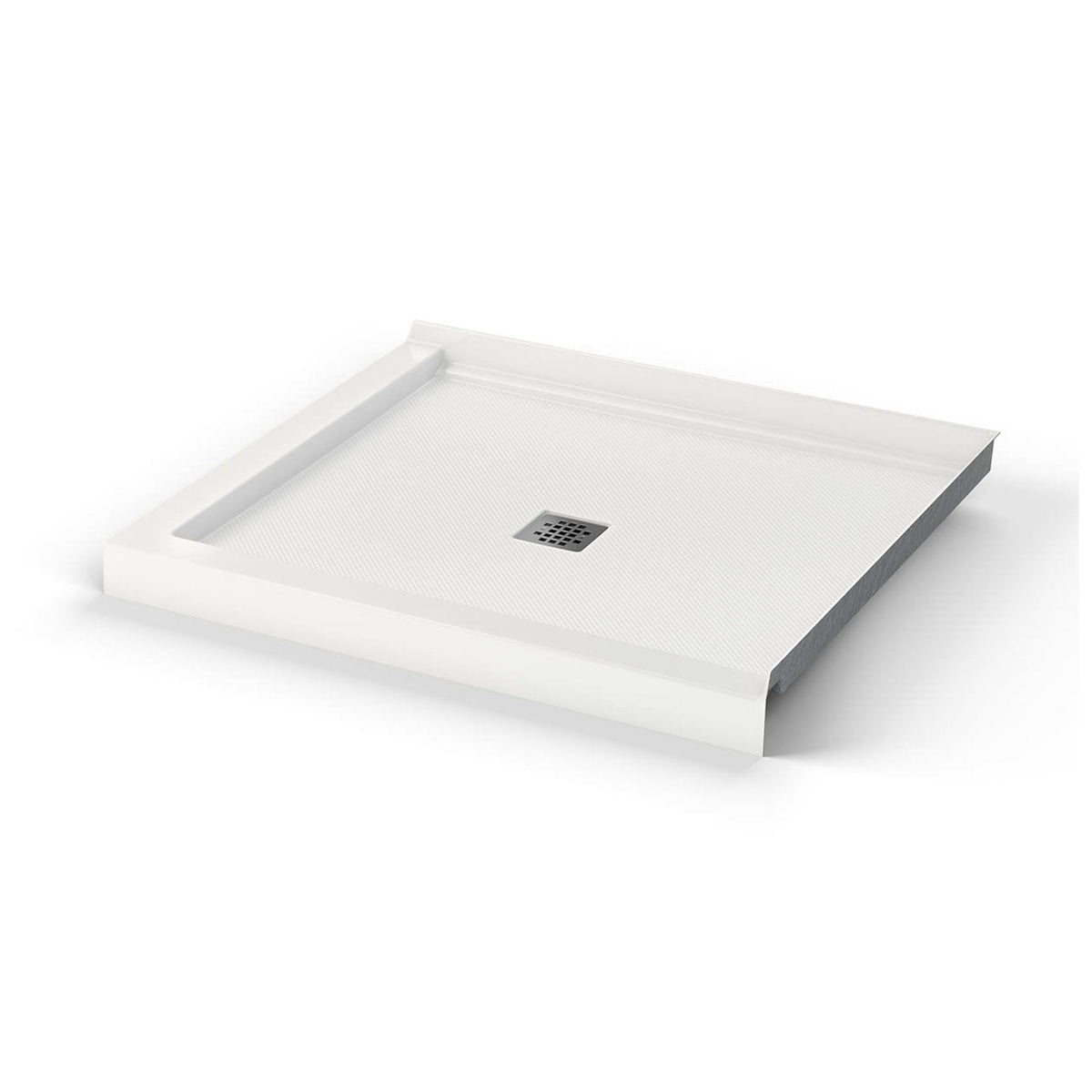 Maax B3X 4236 Acrylic Corner Right Shower Base with Center Drain in White - image 8