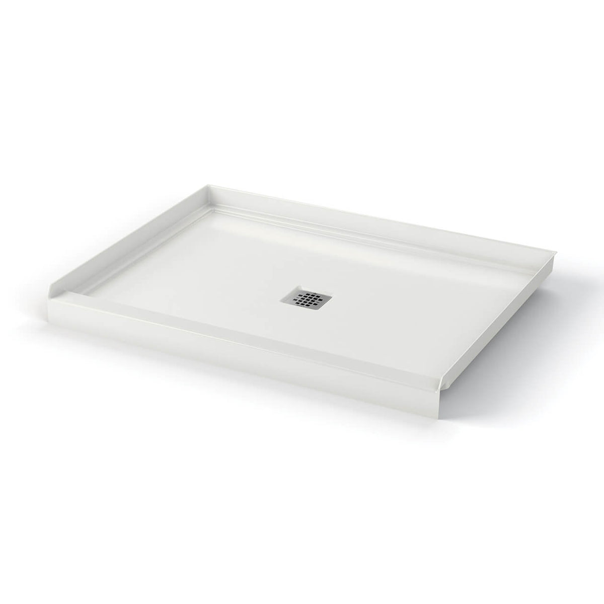 Maax B3X 4836 Acrylic Alcove Shower Base with Center Drain in White - image 8