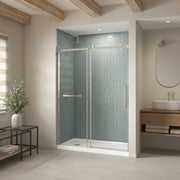 Maax B3X 6032 Acrylic Alcove Shower Base with Left-Hand Drain in White