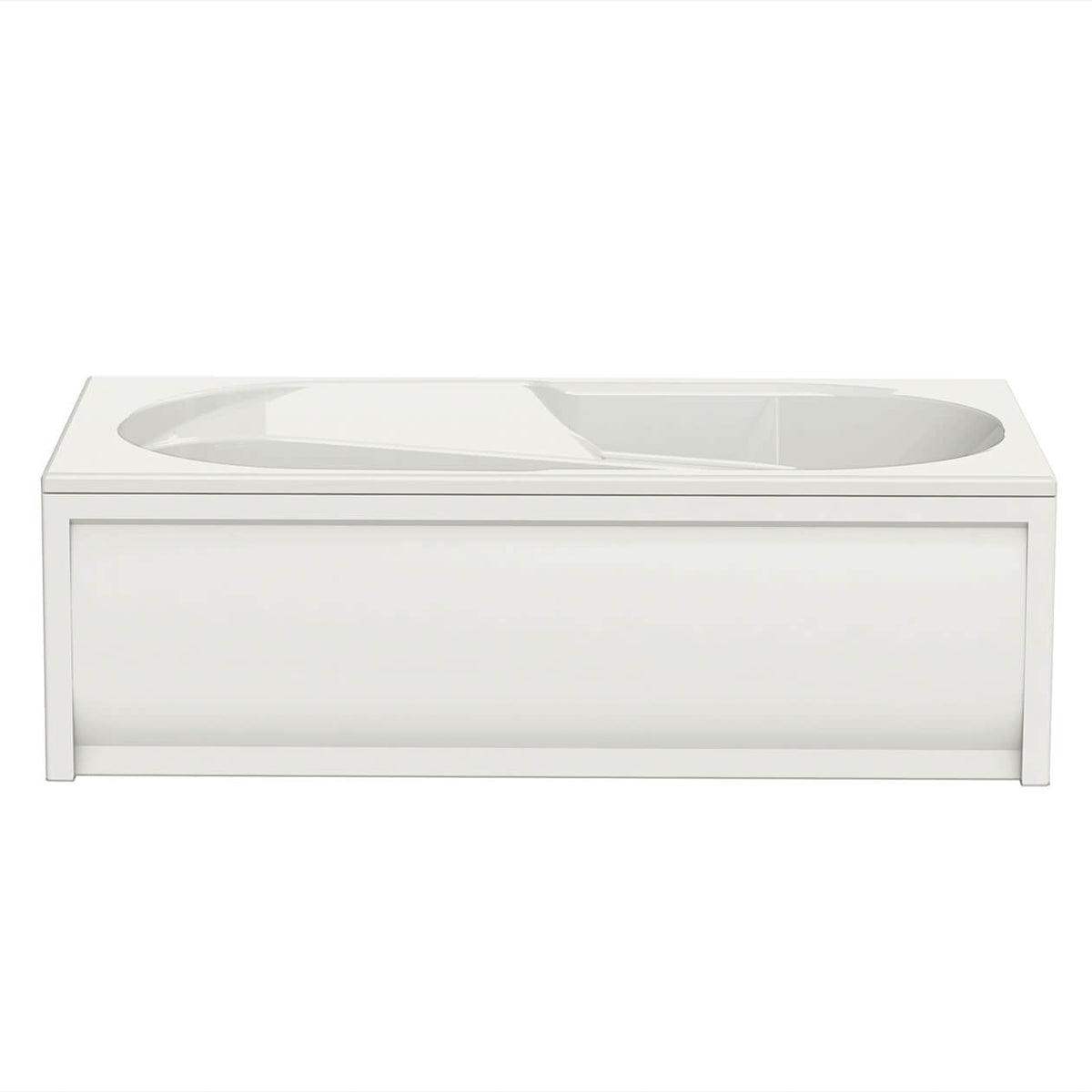 Maax Baccarat 72 x 36 Acrylic Drop-in End Drain Bathtub in White - image 2
