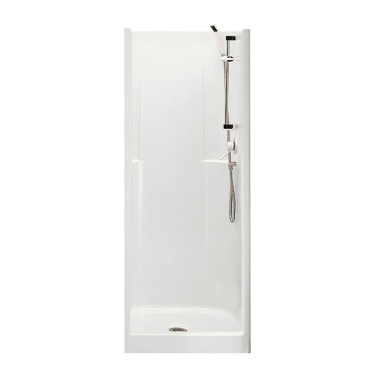 Maax Biarritz 80 32 x 33 AcrylX Alcove Center Drain One-Piece Shower in White - image 2