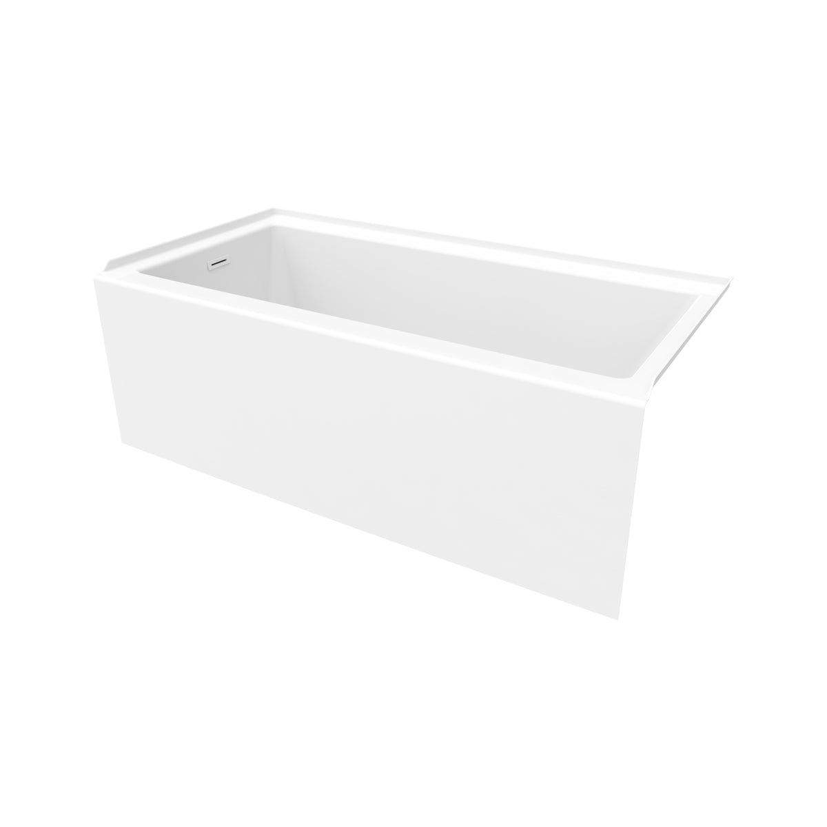 Maax Bosca 6030 IFS AFR Acrylic Alcove Bathtub in White with Linear Overflow - image 4