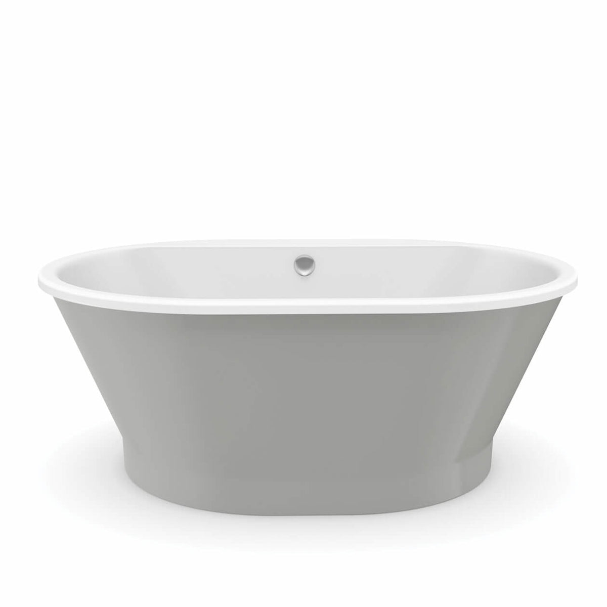 Maax Brioso 6636 AcrylX Freestanding Center Drain Bathtub in White with Black Skirt - image 10