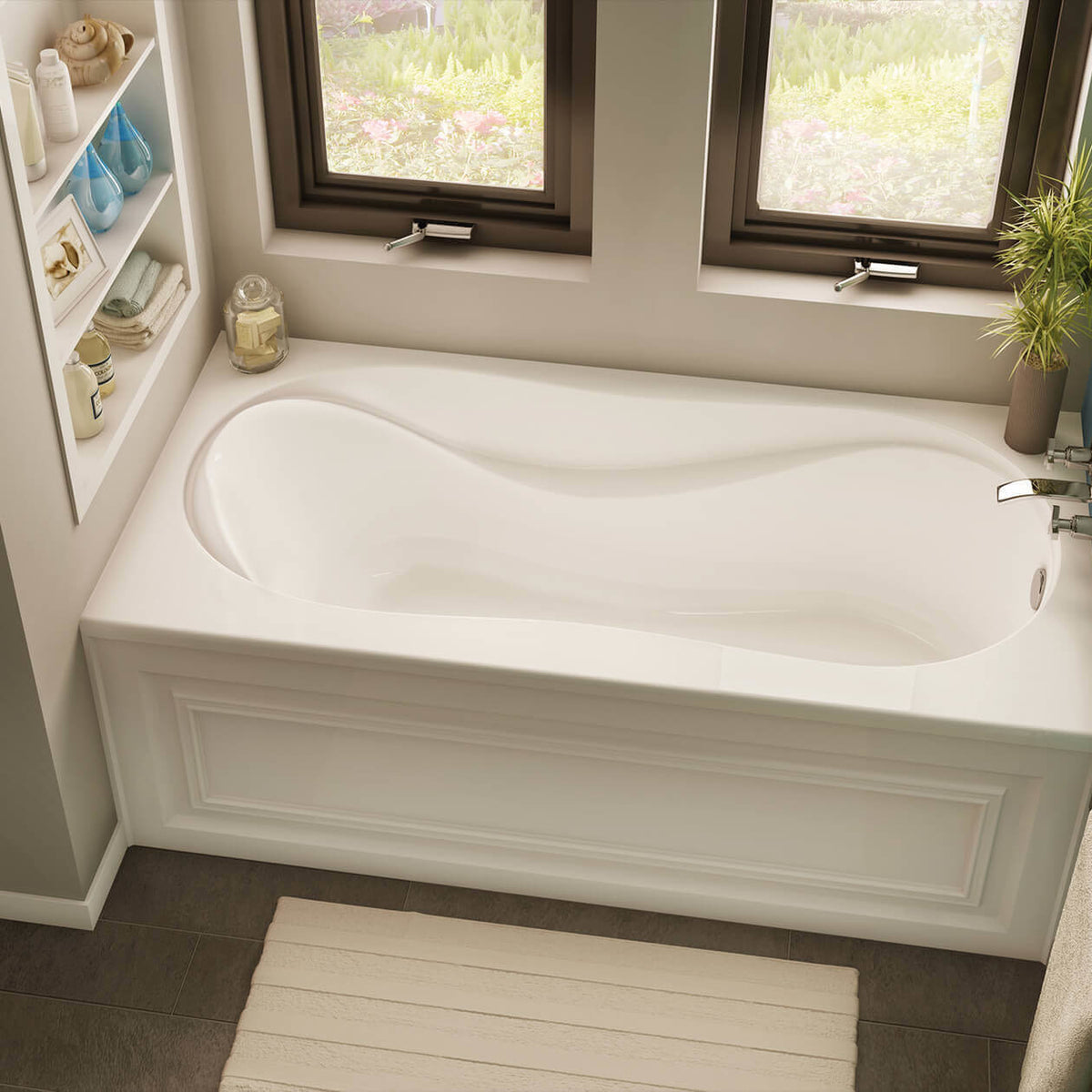 Maax Brome 6030 Acrylic Alcove Bathtub in White