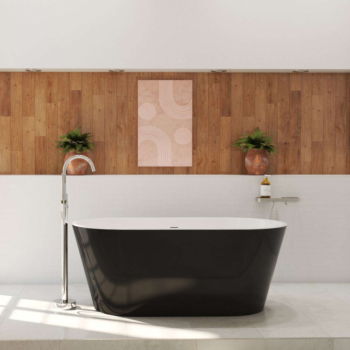 Maax Calinda 60 x 30 Acrylic Freestanding Oval Center Drain Bathtub - image 5
