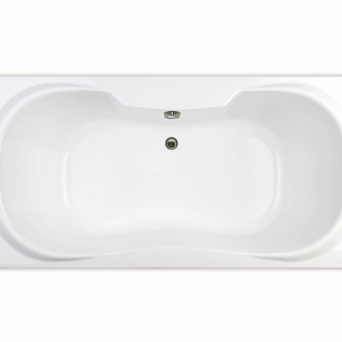 Maax Cambridge 72 x 36 Acrylic Drop-in Center Drain Bathtub in White - image 2