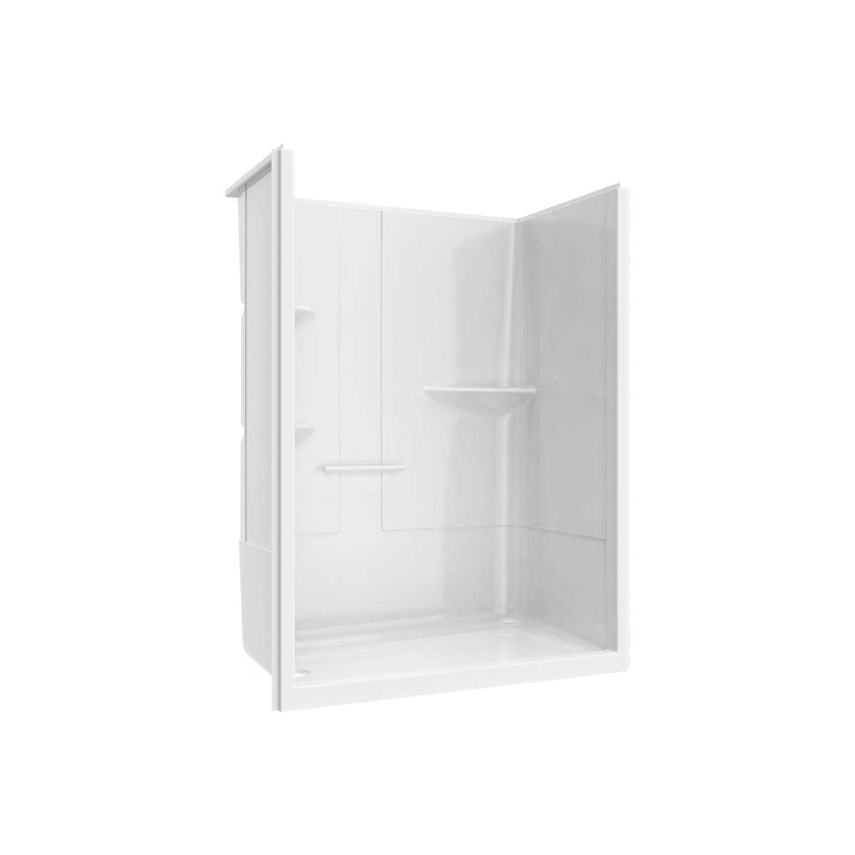 Maax Camelia SH-6034 Acrylic Alcove Left and Right Molded Seat One-Piece Shower in White - image 10