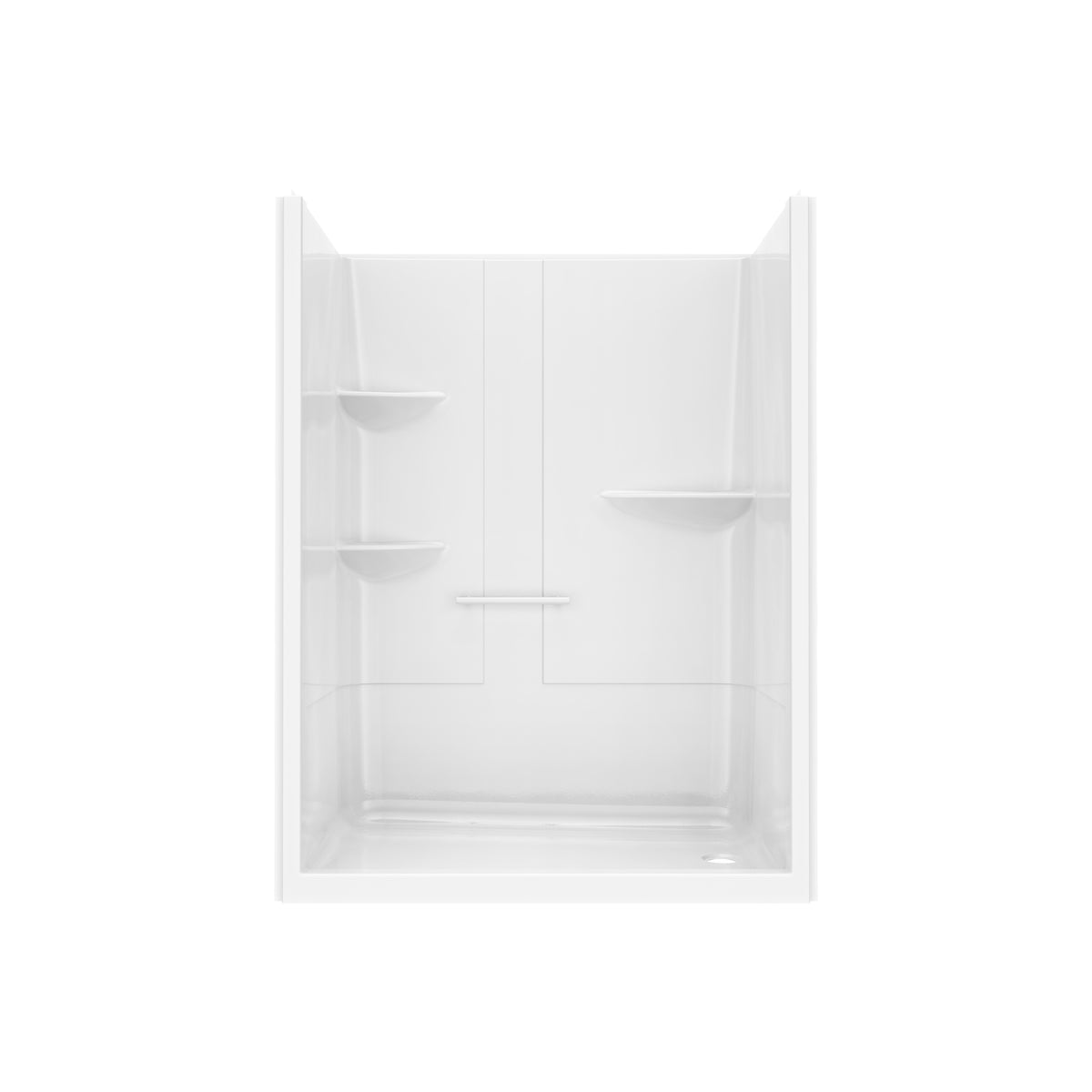 Maax Camelia SH-6034 Acrylic Alcove Left and Right Molded Seat One-Piece Shower in White - image 18