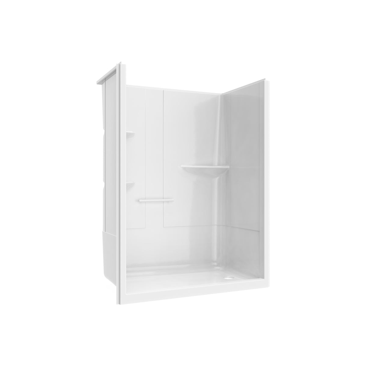 Maax Camelia SH-6034 Acrylic Alcove Left and Right Molded Seat One-Piece Shower in White - image 20