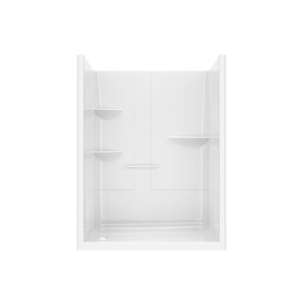 Maax Camelia SH-6034 Acrylic Alcove Left and Right Molded Seat One-Piece Shower in White - image 8