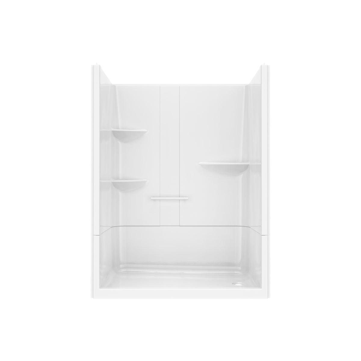 Maax Camelia SH-6034 Acrylic Alcove Left and Right Molded Seat Two-Piece Shower in White - image 18