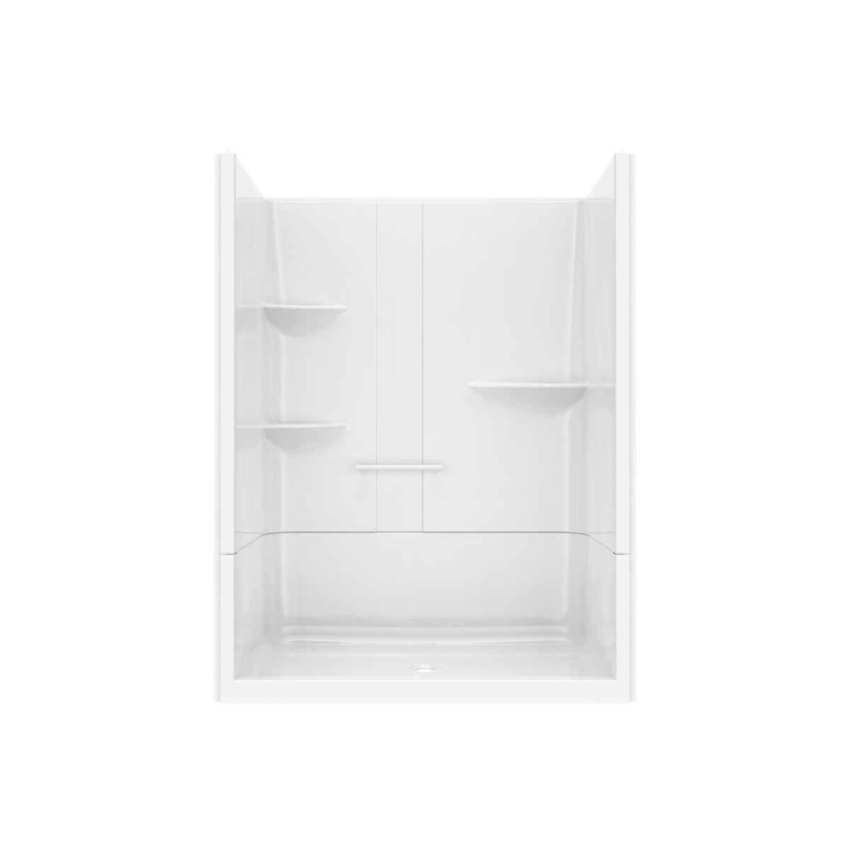 Maax Camelia SH-6034 Acrylic Alcove Left and Right Molded Seat Two-Piece Shower in White - image 23