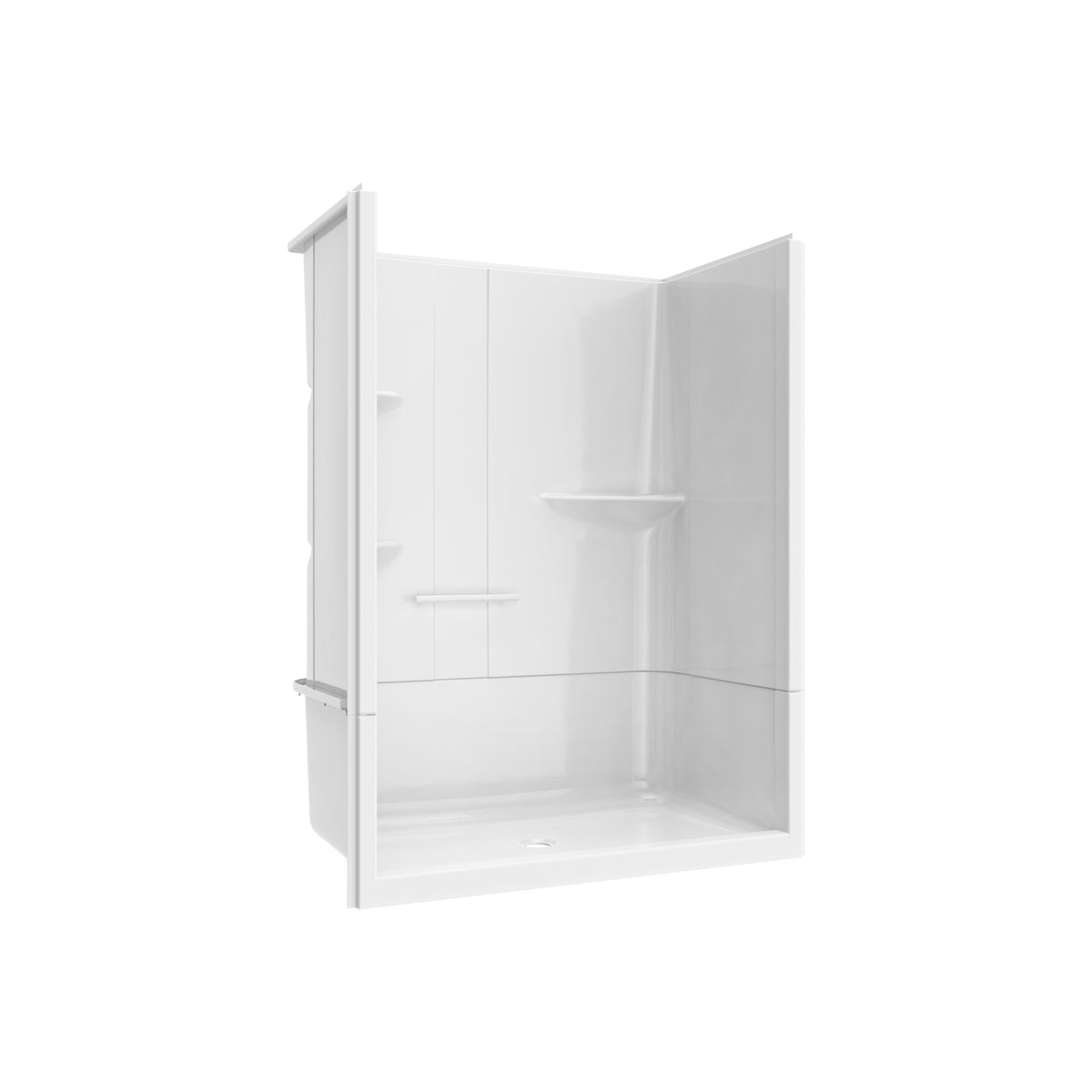 Maax Camelia SH-6034 Acrylic Alcove Left and Right Molded Seat Two-Piece Shower in White - image 25