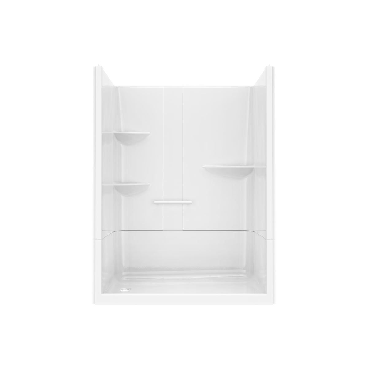 Maax Camelia SH-6034 Acrylic Alcove Left and Right Molded Seat Two-Piece Shower in White - image 8