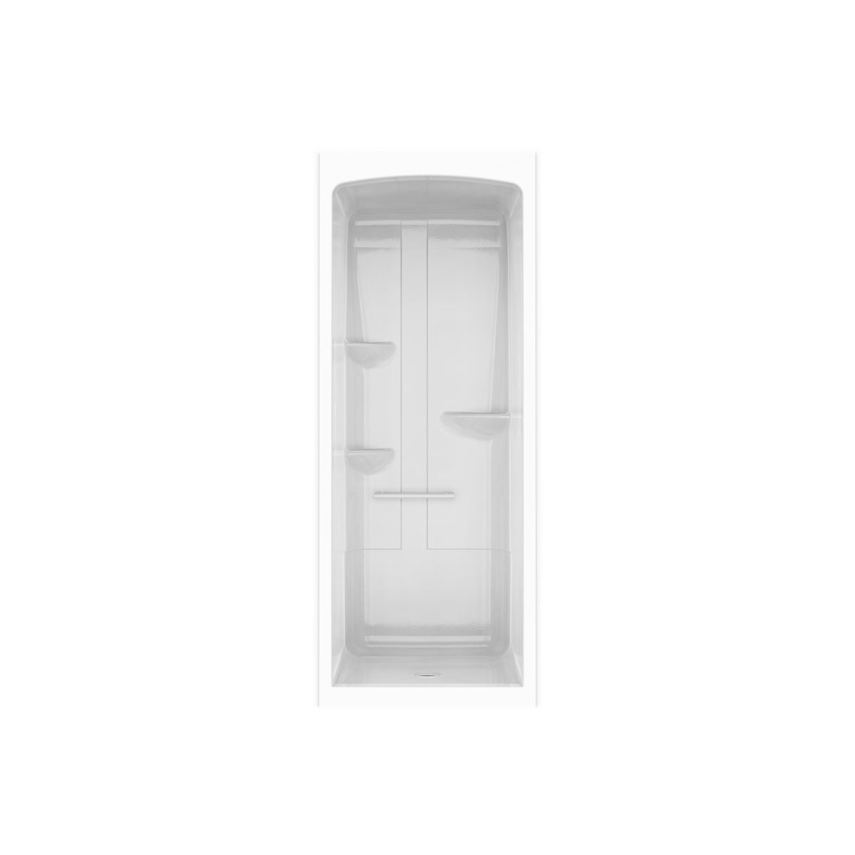 Maax Camelia SHR-3636 Acrylic Alcove Center Drain No Seat One-Piece Shower in White - image 3