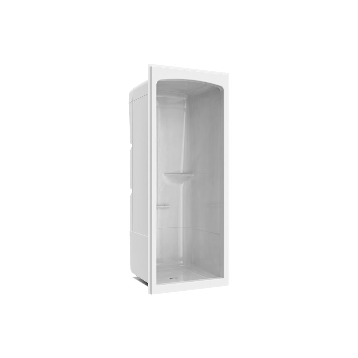 Maax Camelia SHR-3636 Acrylic Alcove Center Drain No Seat One-Piece Shower in White - image 5