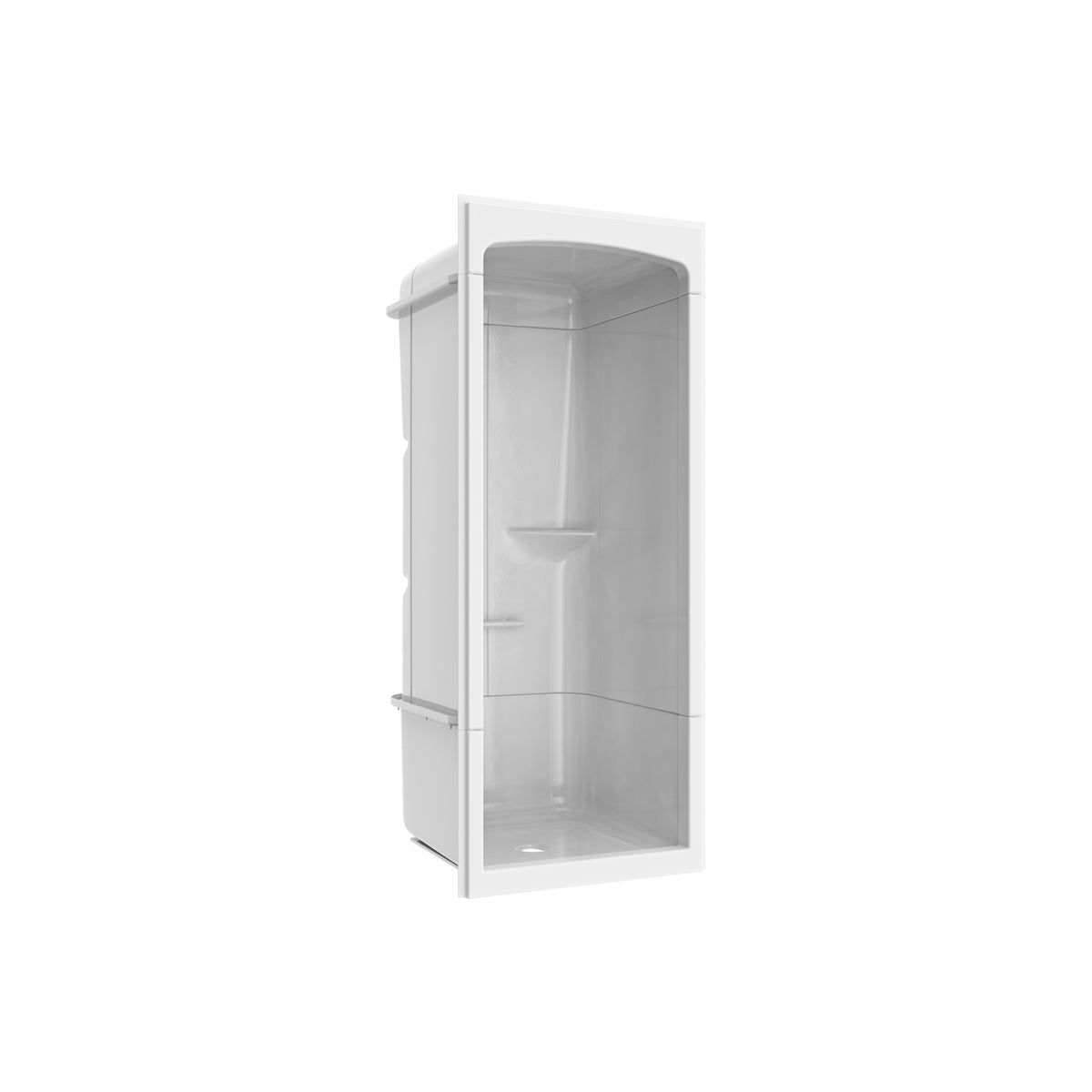 Maax Camelia SHR-3636 Acrylic Alcove Center Drain No Seat Three-Piece Shower in White - image 5