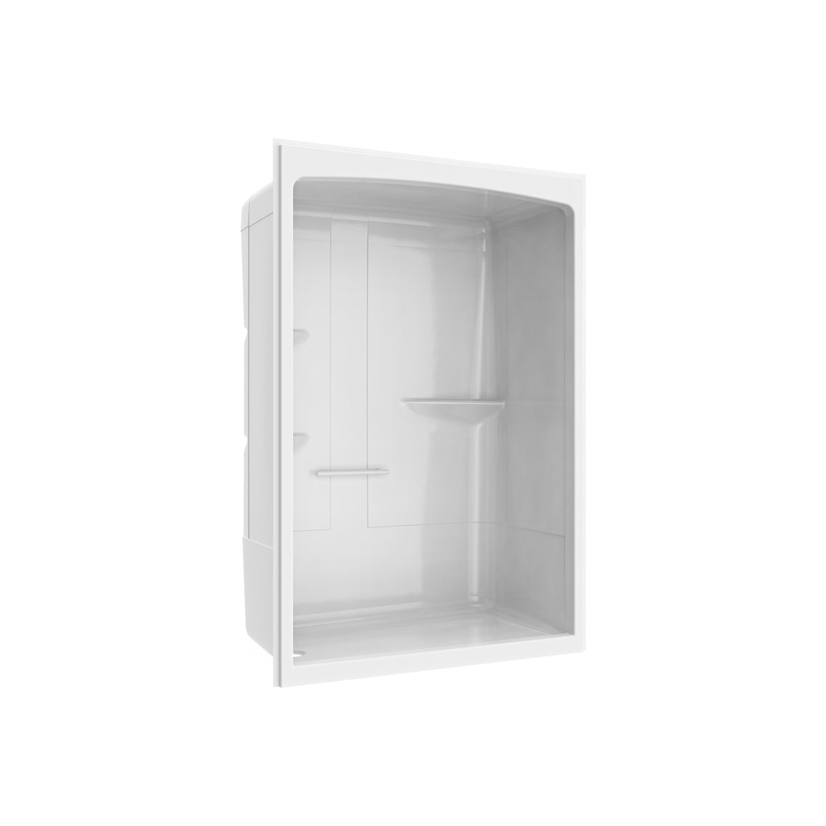 Maax Camelia SHR-6034 Acrylic Alcove Left and Right Molded Seat One-Piece Shower in White - image 10