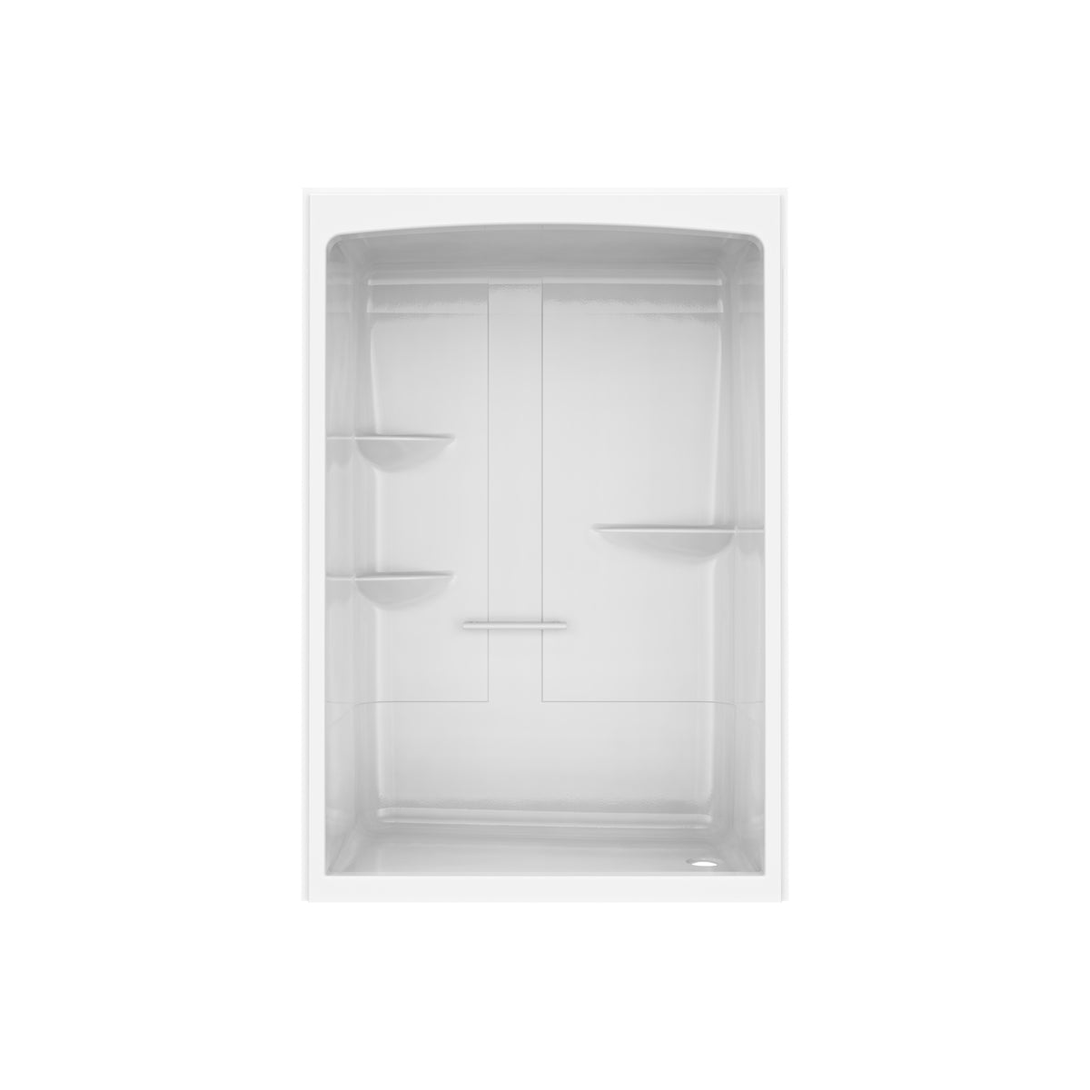 Maax Camelia SHR-6034 Acrylic Alcove Left and Right Molded Seat One-Piece Shower in White - image 18