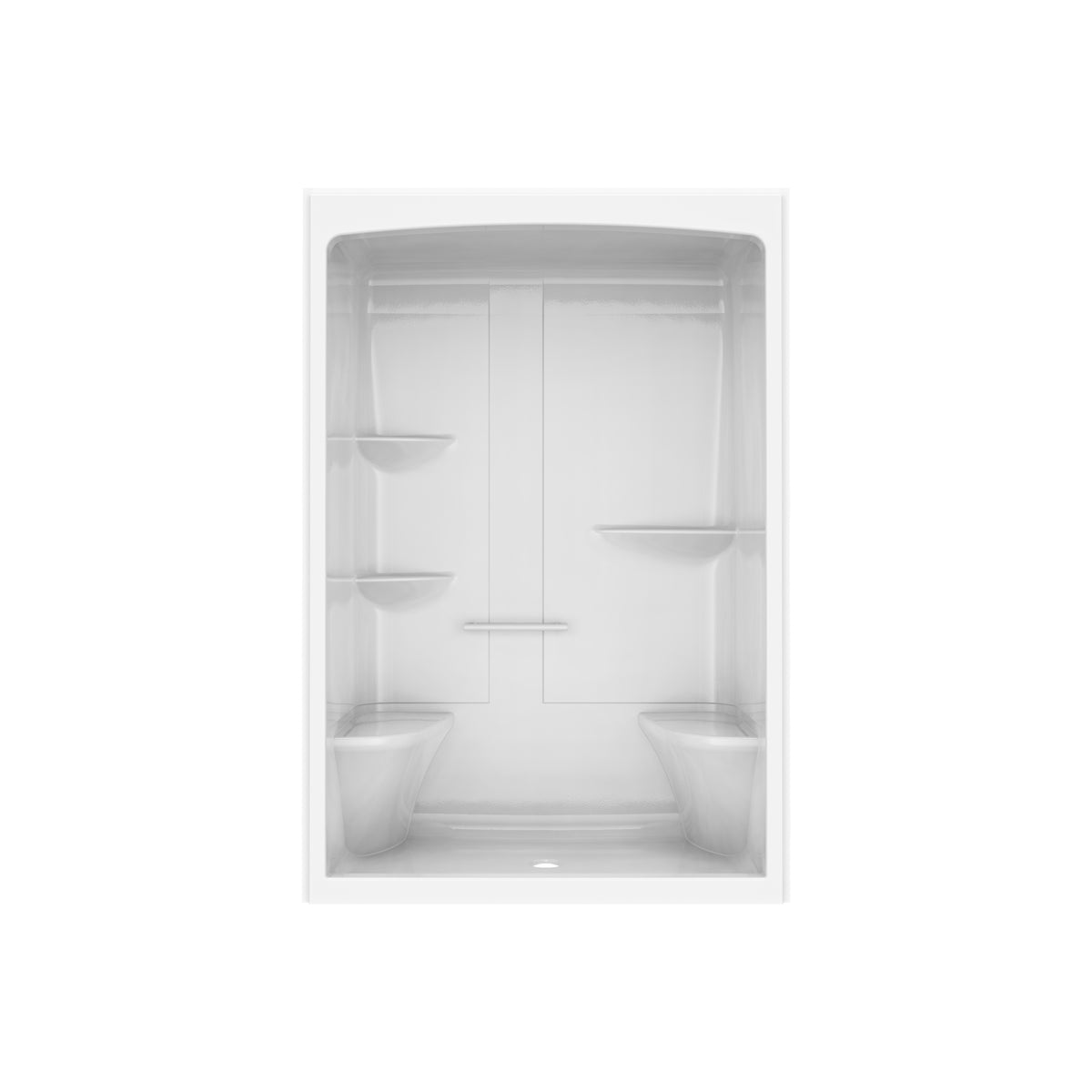 Maax Camelia SHR-6034 Acrylic Alcove Left and Right Molded Seat One-Piece Shower in White - image 28