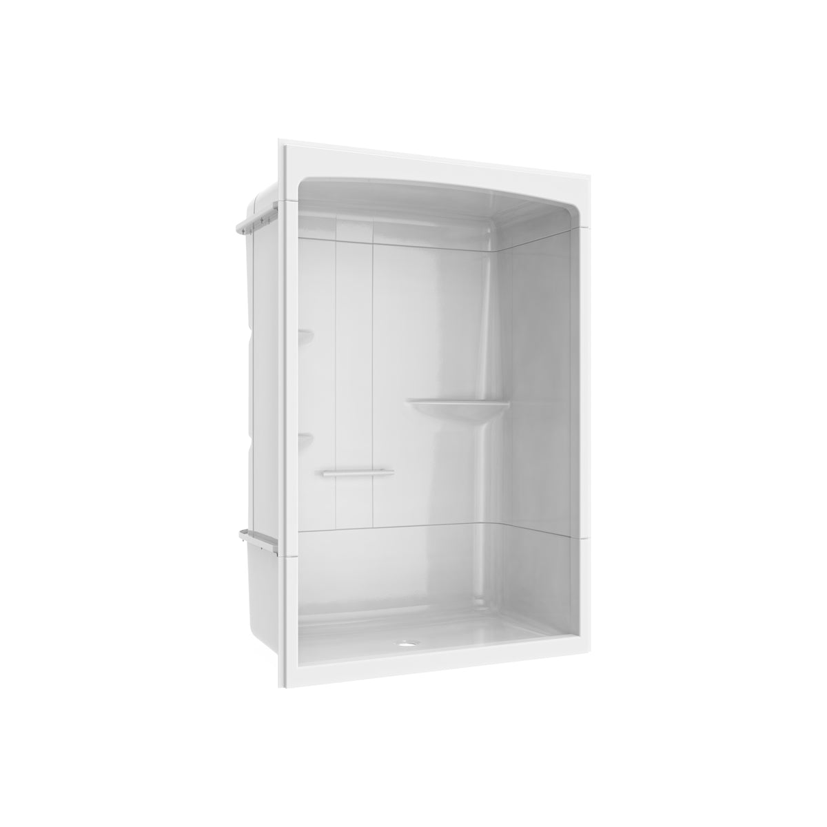 Maax Camelia SHR-6034 Acrylic Alcove Left Molded Seat Three-Piece Shower in White - image 25