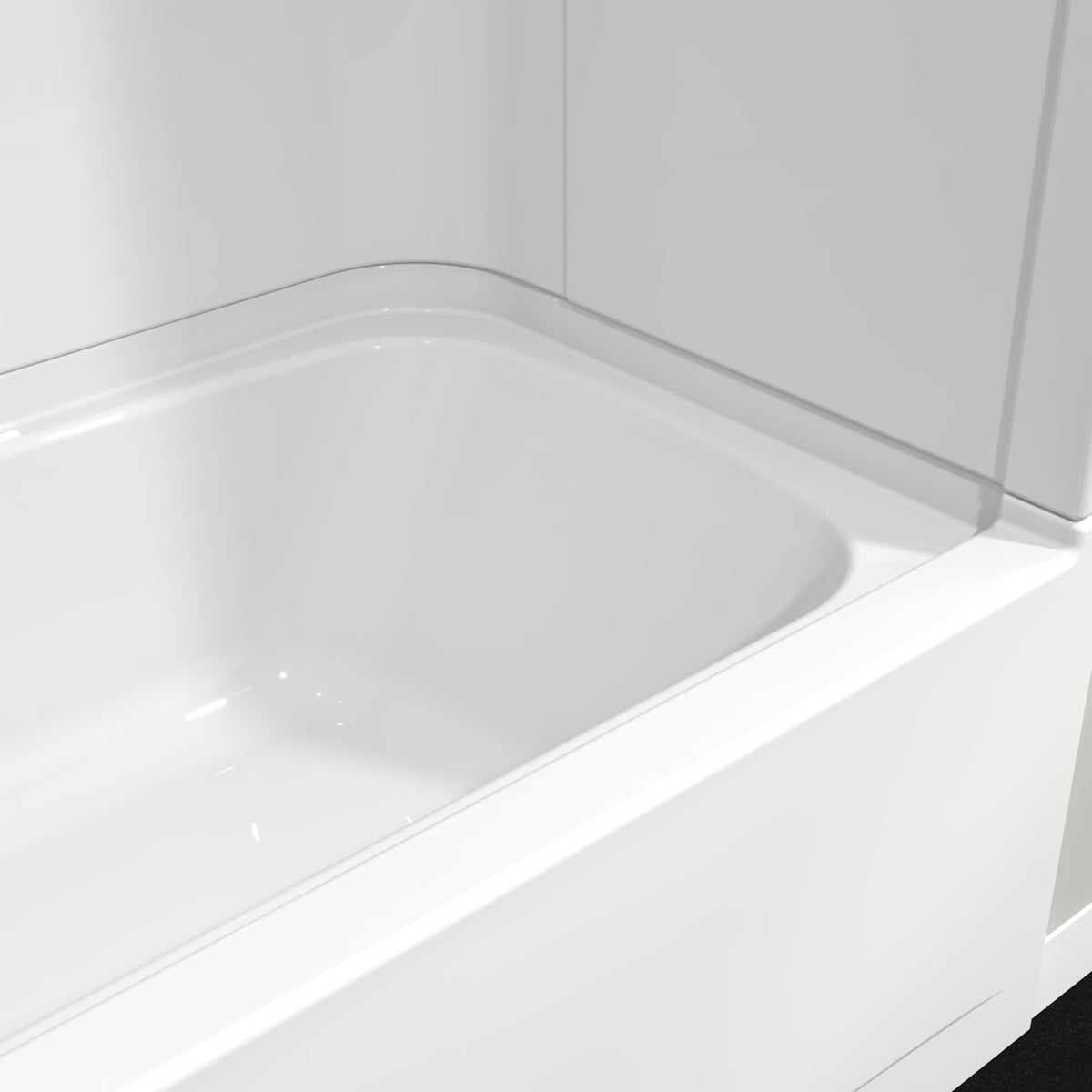 Maax Camelia TSR-6032 Acrylic Alcove Three-Piece Tub Shower in White - image 5