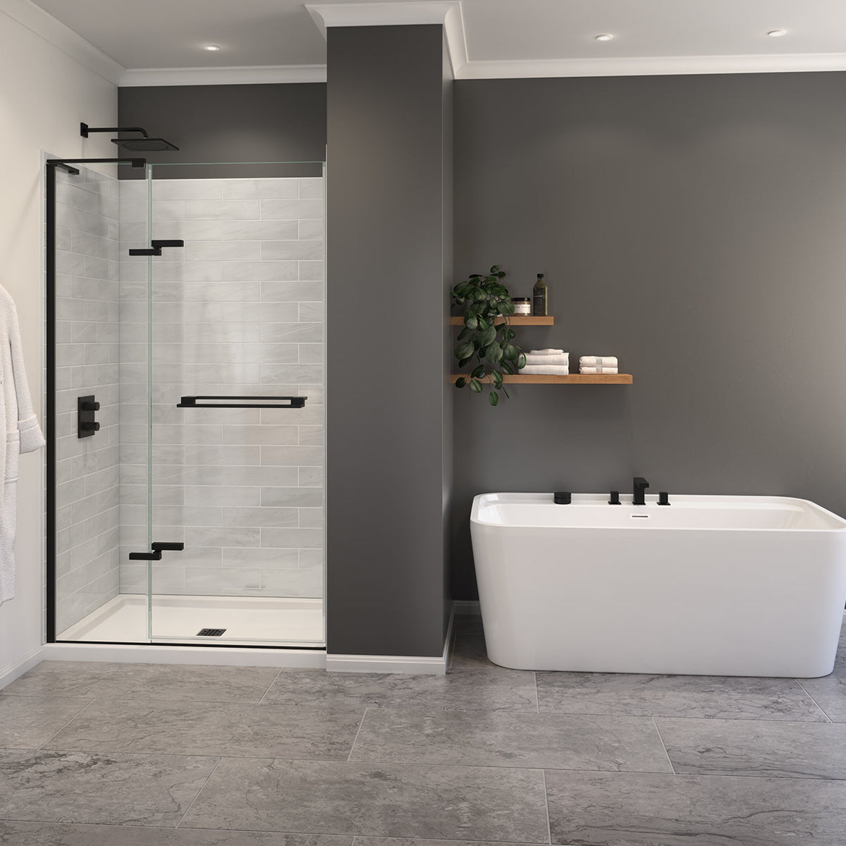 Maax Capella 78 44-47 x 78 in 8 mm Pivot Shower Door for Alcove Installation - image 10