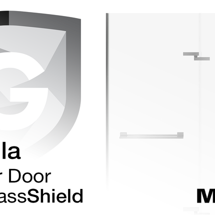 Capella 78 Screen and Return Panel for 36 in. Base with GlassShield® glass in Matte Black - Plumbing Market
