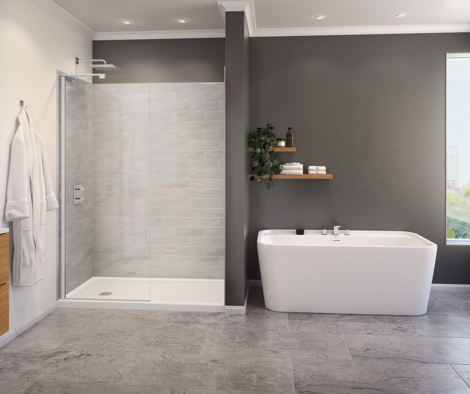 Capella 78 Screen and Return Panel for 36 in. Base with GlassShield® glass in Chrome - Plumbing Market